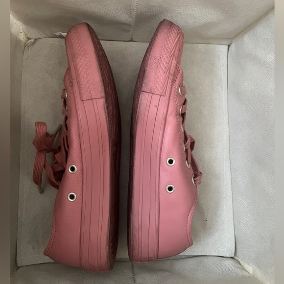 Rose mauve pink monochromatic converses - Picture 5 of 6